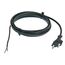  Anschlussleitung PVC as-Schwabe Euro-Anschlussleitung, schwarz, 1,5m H03VVH2-F 2x0,75 12362383