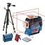  Linienlaser Bosch Linienlaser GLL 3-80 C, mit 4 x 1,5 V-LR6, AA1 Akku-Adapter, Baustativ BT 150 12369328