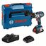  18V System Bosch Akku-Bohrschrauber GSR 18V-110 C, 2 x Akku ProCORE18V, Schnellladegerät, L-BOXX 12369471