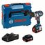  18V System Bosch Akku-Bohrschrauber GSR 18V-110 C: 2x Akku GBA 18V 5.0Ah 12369446