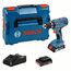  Akku-Geräte 18V System Bosch Akku-Bohrschrauber GSR 18V-21, mit 2 x 2.0 Ah Li-Ion Akku, L-BOXX 12369434