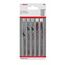  Stichsägeblätter 5-teiliges Set Wood and Plastics mit T-Schaft Bosch 5-tlg. Stichsägeblatt-Set Wood and Plastics, T-Schaft, für Stichsägen 12374330