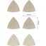  EXPERT M480 Netzstruktur-Schleifblätter Set für Deltaschleifer Bosch EXPERT M480 Schleifnetz-Set, 93 x 93 mm, 6 Stück, für Deltaschleifer 12376103