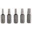  Extra Hard Schrauberbitpacks, Torx Bosch Fünfteiliges Schrauberbit-Set, Extra Hard, für Bohrmaschinen 12376992