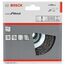  Clean for Metal Gewellte Pinselbürste für Winkelschleifer Bosch Kegelbürste, 100 mm, gewellter Stahldraht, für kleine Winkelschleifer 12377431