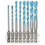  HEX-9 MultiConstruction-Bohrer-Sets Bosch Hex-9 MultiConstruction Pick and Click-Set, 8-tlg., 3–8 mm, für Dreh- und Schlagbohrer 12372235