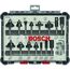  Fräser-Sets Sets für verschiedene Anwendungen, 15-teilig Bosch 15-tlg. Fräser-Set, 6-mm-Schaft, für Handfräsen 12372263