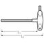  Sechskantschraubendreher m. Quergriff 10768-2K Alarm Schraubendreher m.Quergriff SW. 3 mm Klingen-L. 150 mm 12361121