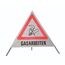  Warnpyramiden NESTLE Warnpyramide - Gasarbeiten - 70cm WAPY 70, leichtes Gest. mit Mittelfuß 12385299