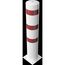 Absperrpfosten Schake Stahlrohrpoller Ø 273 x 5, 1500mm, weiß/rot 12450601
