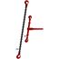  2-teilige, mit galvanisch verzinkter Kette McBULL® 2-teilige-Zurrkette, GK8, schwarz, 8 mm, 1 Meter 12401138