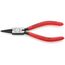  Sicherungsringzangen für Innenringe in Bohrungen KNIPEX 44 11 J1 Sicherungsringzange für Innenringe in Bohrungen mit Kunststoff überzogen schwarz atramentiert 140 mm 12380255