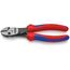  Schneidende Zangen KNIPEX 73 72 180 F TwinForce® Hochleistungs-Seitenschneider mit Öffnungsfeder mit Mehrkomponenten-Hüllen schwarz atramentiert 180 mm 12380305