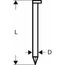  D-Kopf Streifennägel 34°, harzbeschichtet – glatte Ausführung Bosch D-Kopf Streifennagel SN34DK 50G, für Nagelpistolen 12375105