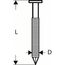  Rundkopf-Streifennägel 21°, harzbeschichtet – gerillte Ausführung Bosch Rundkopf-Streifennagel SN21RK 75RG, für Nagelpistolen 12375138