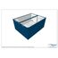  Büro- /Mannschaftscontainer Containex 20' DOPPELANLAGE mit Windfang - RIH 2,54m inkl. zementg. Boden - blau 1238773