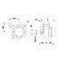  Serie 1700, 400 Volt ELMAG Autom. Kabelaufroller ZECA 1753/RNF, 24+2 m, 5x2,5 mm², IP 65 (2,5 m Zuleitung, ohne Stecker u. Kuppl.) 12412139