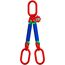  2-Strang mit Standard-Aufhängering McBULL® 2-Strang-Rundschlingengehänge, 1 Meter, 0-45° = 2800 kg/45-60°= 2000 kg, Typ8 12399439