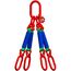  4-Strang mit Standard-Aufhängering McBULL® 4-Strang-Rundschlingengehänge, 1 Meter, 0-45° = 8400 kg/45-60°= 6000 kg, Typ8 12399502