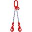  2-Strang-Kettengehänge, mit galvanisch verzinkter Kette mit Standard-Aufhängering McBULL® 2-Strang-Kettengehänge, GK8, galv. verz., 13 mm, 1 Meter, Typ5"GV" 12399777