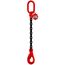  1-Strang-Kettengehänge, mit schwarz lackierter Kette mit Standard-Aufhängering McBULL® 1-Strang-Kettengehänge, GK8, schwarz, 22 mm, 1 Meter, Typ2 12400414