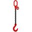  1-Strang-Kettengehänge, mit schwarz lackierter Kette mit Standard-Aufhängering McBULL® 1-Strang-Kettengehänge, GK8, schwarz, 7 mm, 1 Meter, Typ3 12400369