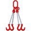  4-Strang-Kettengehänge, mit galvanisch verzinkter Kette mit Standard-Aufhängering McBULL® 4-Strang-Kettengehänge, GK8, galv. verz., 13 mm, 1 Meter, Typ3"GV" 12400237