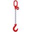  1-Strang-Kettengehänge, mit galvanisch verzinkter Kette mit Standard-Aufhängering McBULL® 1-Strang-Kettengehänge, GK8, galv. verz., 7 mm, 1 Meter, Typ3"GV" 12400557