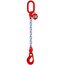  1-Strang-Kettengehänge, mit galvanisch verzinkter Kette mit Standard-Aufhängering McBULL® 1-Strang-Kettengehänge, GK8, galv. verz., 10 mm, 1 Meter, Typ4"GV" 12400574