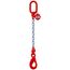  1-Strang-Kettengehänge, mit galvanisch verzinkter Kette mit Standard-Aufhängering McBULL® 1-Strang-Kettengehänge, GK8, galv. verz., 13 mm, 1 Meter, Typ5"GV" 12400583