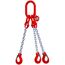  3-Strang-Kettengehänge, mit galvanisch verzinkter Kette mit Standard-Aufhängering McBULL® 3-Strang-Kettengehänge, GK8, galv. verz., 10 mm, 1 Meter, Typ1"GV" 12400978