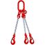  3-Strang-Kettengehänge, mit galvanisch verzinkter Kette mit Standard-Aufhängering McBULL® 3-Strang-Kettengehänge, GK8, galv. verz., 10 mm, 1 Meter, Typ4"GV" 12400981