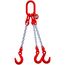  3-Strang-Kettengehänge, mit galvanisch verzinkter Kette mit Standard-Aufhängering McBULL® 3-Strang-Kettengehänge, GK8, galv. verz., 16 mm, 1 Meter, Typ6"GV" 12400999