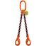  2-Strang-Kettengehänge, mit PAS-Kette mit Standard-Aufhängering McBULL® 2-Strang-Kettengehänge, GK10, PAS-Kette, 16 mm, 1 Meter, Typ2 12401996