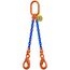  2-Strang-Kettengehänge, mit Sondergüte-Kette mit Standard-Aufhängering McBULL® 2-Strang-Kettengehänge, GK10, Sondergüte-Kette, 6 mm, 1 Meter, Typ5 12401850