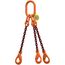  3-Strang-Kettengehänge, mit PAS-Kette mit Sonder-Aufhängering (für Kranhaken DIN 15401 Nr. 25) McBULL® 3-Strang-Kettengehänge, GK10, PAS-Kette, 6 mm, 1 Meter, Typ2K25 12402289