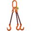  3-Strang-Kettengehänge, mit PAS-Kette mit Sonder-Aufhängering (für Kranhaken DIN 15401 Nr. 25) McBULL® 3-Strang-Kettengehänge, GK10, PAS-Kette, 7 mm, 1 Meter, Typ3K25 12402298