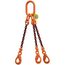  3-Strang-Kettengehänge, mit PAS-Kette mit Sonder-Aufhängering (für Kranhaken DIN 15401 Nr. 25) McBULL® 3-Strang-Kettengehänge, GK10, PAS-Kette, 8 mm, 1 Meter, Typ5K25 12402308