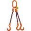  3-Strang-Kettengehänge, mit PAS-Kette mit Sonder-Aufhängering (für Kranhaken DIN 15401 Nr. 25) McBULL® 3-Strang-Kettengehänge, GK10, PAS-Kette, 8 mm, 1 Meter, Typ6K25 12402309