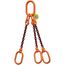  3-Strang-Kettengehänge, mit PAS-Kette mit Sonder-Aufhängering (für Kranhaken DIN 15401 Nr. 25) McBULL® 3-Strang-Kettengehänge, GK10, PAS-Kette, 6 mm, 1 Meter, Typ8K25 12402295