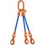  3-Strang-Kettengehänge, mit Sondergüte-Kette mit Standard-Aufhängering McBULL® 3-Strang-Kettengehänge, GK10, Sondergüte-Kette, 8 mm, 1 Meter, Typ7 12402145