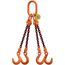  4-Strang-Kettengehänge, mit PAS-Kette mit Sonder-Aufhängering (für Kranhaken DIN 15401 Nr. 25) McBULL® 4-Strang-Kettengehänge, GK10, PAS-Kette, 10 mm, 1 Meter, Typ6K25 12402506