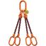  4-Strang-Kettengehänge, mit PAS-Kette mit Sonder-Aufhängering (für Kranhaken DIN 15401 Nr. 25) McBULL® 4-Strang-Kettengehänge, GK10, PAS-Kette, 7 mm, 1 Meter, Typ8K25 12402492