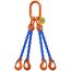  4-Strang-Kettengehänge, mit Sondergüte-Kette mit Standard-Aufhängering McBULL® 4-Strang-Kettengehänge, GK10, Sondergüte-Kette, 8 mm, 1 Meter, Typ1 12402352