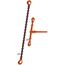  2-teilige, mit PAS-Kette (mit H-Stempel) McBULL® 2-teilige-Zurrkette, GK10, PAS-Kette, 13 mm, 1 Meter 12402613