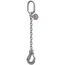  1-Strang-Kettengehänge mit Standard-Aufhängering McBULL® 1-Strang-Kettengehänge, GK6 (INOX), 6 mm, 1 Meter, Typ1 12402843