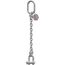 1-Strang-Kettengehänge mit Standard-Aufhängering McBULL® 1-Strang-Kettengehänge, GK6 (INOX), 8 mm, 1 Meter, Typ9 12402850