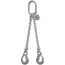  2-Strang-Kettengehänge mit Standard-Aufhängering McBULL® 2-Strang-Kettengehänge, GK6 (INOX), 8 mm, 1 Meter, Typ4 12402876