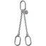  2-Strang-Kettengehänge mit Standard-Aufhängering McBULL® 2-Strang-Kettengehänge, GK6 (INOX), 16 mm, 1 Meter, Typ8 12402887
