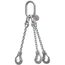  3-Strang-Kettengehänge mit Standard-Aufhängering McBULL® 3-Strang-Kettengehänge, GK6 (INOX), 8 mm, 1 Meter, Typ1 12402903